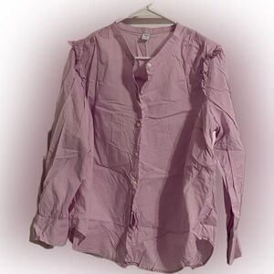 Old Navy Lilac Long-Sleeved Blouse - Size XL, Like New
